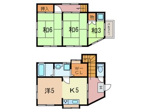 豊島三丁目貸家の物件間取画像